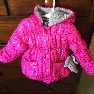 Rothschild Hot pink puffer snow jacket size 24 months